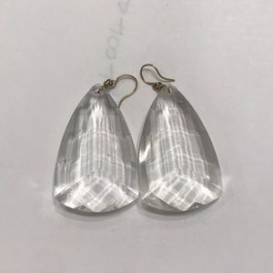 Faceted Lucite Earrings